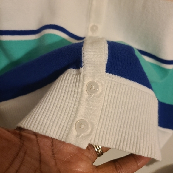 Merona | Women's Color Block Cropped Cardigan Sweater (Size XL) - Picture 5 of 8